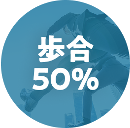 歩合50%